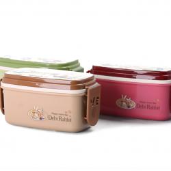 德比兔長(zhǎng)方形點(diǎn)心便當(dāng)