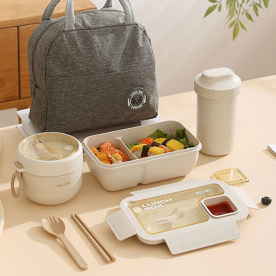 簡麥便當盒飯盒/套裝(